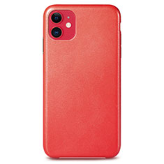 Soft Luxury Leather Snap On Case Cover R04 for Apple iPhone 11 Red