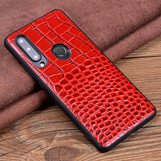 Soft Luxury Leather Snap On Case Cover R04 for Huawei Honor 20E Red