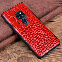 Soft Luxury Leather Snap On Case Cover R04 for Huawei Mate 20 Red