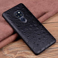 Soft Luxury Leather Snap On Case Cover R04 for Huawei Mate 20 X 5G Black