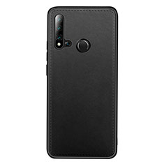 Soft Luxury Leather Snap On Case Cover R04 for Huawei Nova 5i Black