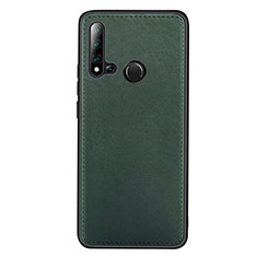 Soft Luxury Leather Snap On Case Cover R04 for Huawei Nova 5i Green