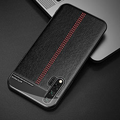 Soft Luxury Leather Snap On Case Cover R04 for Huawei Nova 6 5G Black