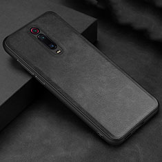 Soft Luxury Leather Snap On Case Cover R04 for Xiaomi Mi 9T Pro Black