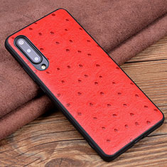 Soft Luxury Leather Snap On Case Cover R04 for Xiaomi Mi A3 Red