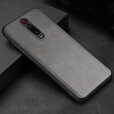 Soft Luxury Leather Snap On Case Cover R04 for Xiaomi Redmi K20 Gray