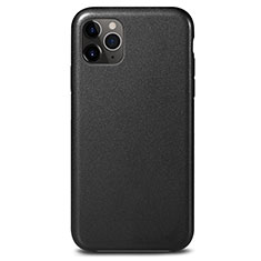 Soft Luxury Leather Snap On Case Cover R05 for Apple iPhone 11 Pro Max Black
