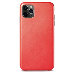 Soft Luxury Leather Snap On Case Cover R05 for Apple iPhone 11 Pro Red