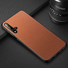 Soft Luxury Leather Snap On Case Cover R05 for Huawei Honor 20 Orange