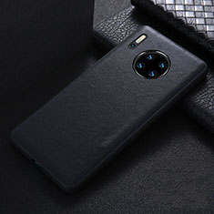 Soft Luxury Leather Snap On Case Cover R05 for Huawei Mate 30 Pro Black