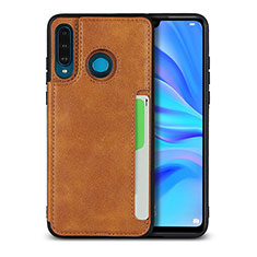 Soft Luxury Leather Snap On Case Cover R05 for Huawei P30 Lite Orange