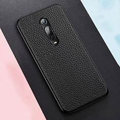 Soft Luxury Leather Snap On Case Cover R05 for Xiaomi Mi 9T Black