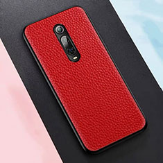 Soft Luxury Leather Snap On Case Cover R05 for Xiaomi Mi 9T Pro Red