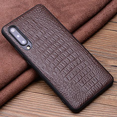 Soft Luxury Leather Snap On Case Cover R05 for Xiaomi Mi A3 Brown