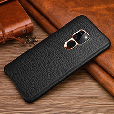 Soft Luxury Leather Snap On Case Cover R06 for Huawei Mate 20 Black