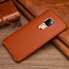 Soft Luxury Leather Snap On Case Cover R06 for Huawei Mate 20 Orange
