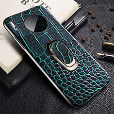 Soft Luxury Leather Snap On Case Cover R06 for Huawei Mate 30E Pro 5G Blue