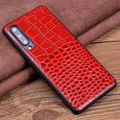 Soft Luxury Leather Snap On Case Cover R06 for Xiaomi Mi A3 Red