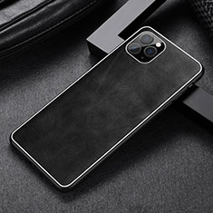 Soft Luxury Leather Snap On Case Cover R07 for Apple iPhone 11 Pro Black