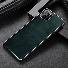Soft Luxury Leather Snap On Case Cover R07 for Apple iPhone 11 Pro Max Green