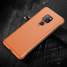 Soft Luxury Leather Snap On Case Cover R07 for Huawei Mate 20 Orange