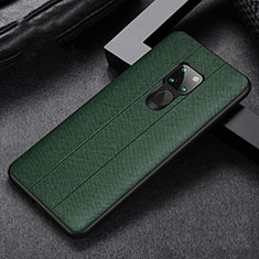 Soft Luxury Leather Snap On Case Cover R07 for Huawei Mate 20 X 5G Green