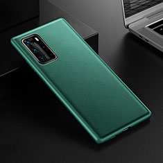 Soft Luxury Leather Snap On Case Cover R07 for Huawei P40 Pro Green