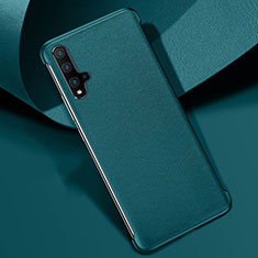 Soft Luxury Leather Snap On Case Cover R08 for Huawei Nova 5 Green