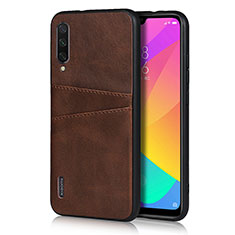 Soft Luxury Leather Snap On Case Cover R08 for Xiaomi Mi A3 Brown