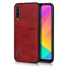 Soft Luxury Leather Snap On Case Cover R08 for Xiaomi Mi A3 Red Wine