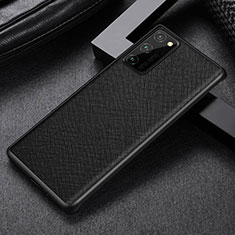 Soft Luxury Leather Snap On Case Cover R09 for Huawei Honor V30 5G Black