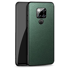 Soft Luxury Leather Snap On Case Cover R09 for Huawei Mate 20 X 5G Green