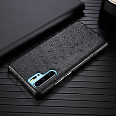 Soft Luxury Leather Snap On Case Cover R09 for Huawei P30 Pro Black