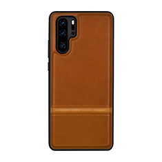 Soft Luxury Leather Snap On Case Cover R10 for Huawei P30 Pro New Edition Orange