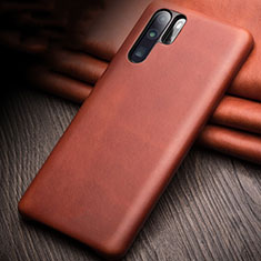 Soft Luxury Leather Snap On Case Cover R11 for Huawei P30 Pro Orange