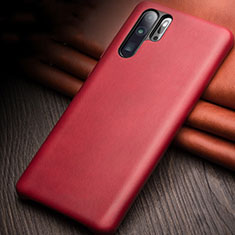 Soft Luxury Leather Snap On Case Cover R11 for Huawei P30 Pro Red