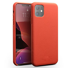 Soft Luxury Leather Snap On Case Cover S01 for Apple iPhone 11 Red