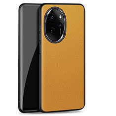 Soft Luxury Leather Snap On Case Cover S01 for Huawei Honor 100 Pro 5G Orange