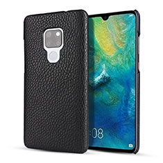 Soft Luxury Leather Snap On Case Cover S01 for Huawei Mate 20 Black