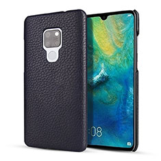 Soft Luxury Leather Snap On Case Cover S01 for Huawei Mate 20 Blue
