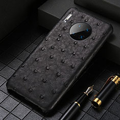 Soft Luxury Leather Snap On Case Cover S01 for Huawei Mate 30 5G Black