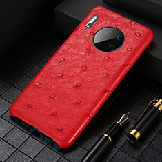 Soft Luxury Leather Snap On Case Cover S01 for Huawei Mate 30 Pro Red