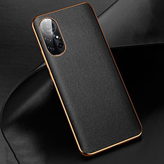 Soft Luxury Leather Snap On Case Cover S01 for Huawei Nova 8 Pro 5G Black