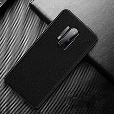 Soft Luxury Leather Snap On Case Cover S01 for OnePlus 8 Pro Black