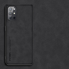 Soft Luxury Leather Snap On Case Cover S01 for OnePlus 9R 5G Black