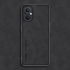Soft Luxury Leather Snap On Case Cover S01 for Oppo A96 5G Black