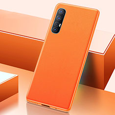 Soft Luxury Leather Snap On Case Cover S01 for Oppo Find X2 Neo Orange