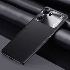 Soft Luxury Leather Snap On Case Cover S01 for Oppo K10 5G Black