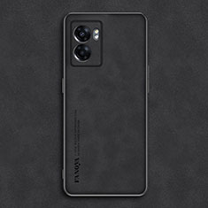 Soft Luxury Leather Snap On Case Cover S01 for Realme Narzo 50 5G Black