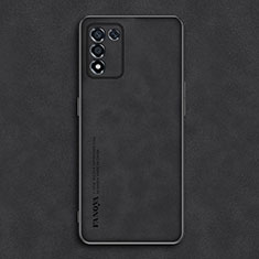 Soft Luxury Leather Snap On Case Cover S01 for Realme Q3t 5G Black